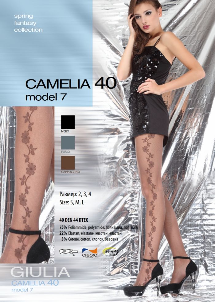 Giulia Camelia 40 Model 7 40 Denier Thickness, SS Fantasy 2013 | Pantyhose Library