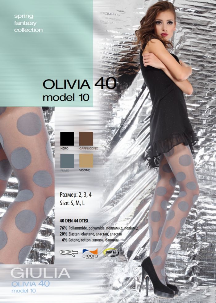 Giulia Olivia 40 Model 10 40 Denier Thickness, SS Fantasy 2013 | Pantyhose Library