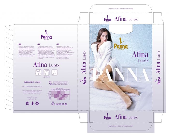 Panna Afina Lurex  Packages | Pantyhose Library