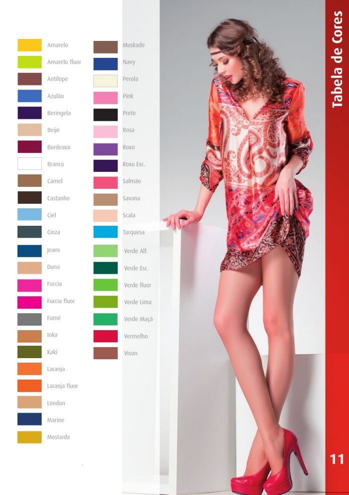 7 Dias Tabela De Cores  Catalog 2014 | Pantyhose Library