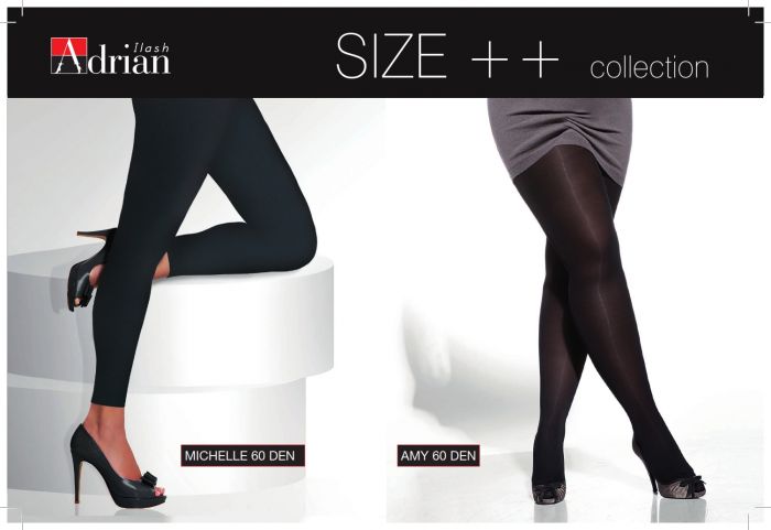Adrian Michelle | Amy 60 Denier Thickness, Plus Size Collection | Pantyhose Library