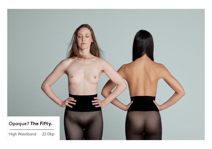 Heist Studios Opaque The Fifty High Waistband  Lookbook AW 15 16 | Pantyhose Library