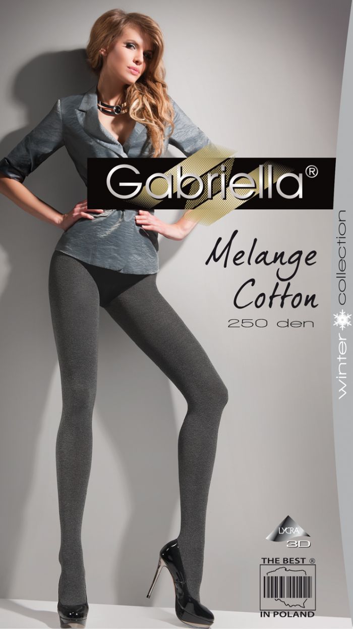 Gabriella Cotton_melange_250  Fantasia Cotton Collection | Pantyhose Library
