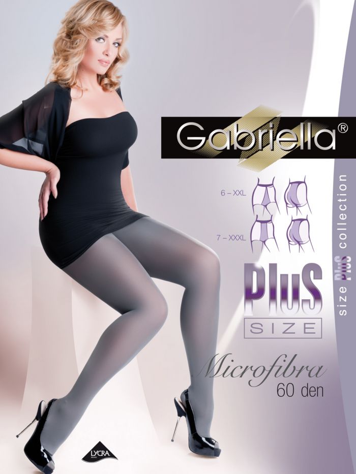Gabriella Microfibra 60 Size Plus  Plus Size Packs 2016 | Pantyhose Library