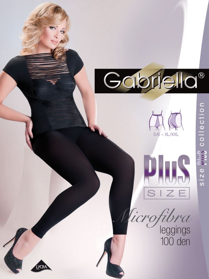 Gabriella Microfibra Leggins Size Plus  Plus Size Packs 2016 | Pantyhose Library