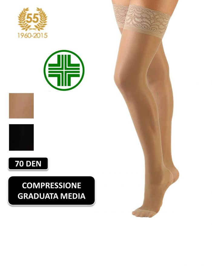 Calzitaly Compression Hold Ups 10-14 Mmhg -70 Den Side  Graduated Compression Hosiery 2017 | Pantyhose Library