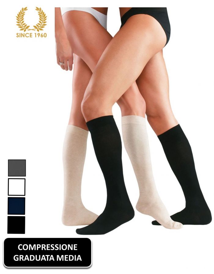 Calzitaly Cotton Compression Socks 14-16 Mmhg Detail  Graduated Compression Hosiery 2017 | Pantyhose Library