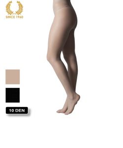 high heels tights with cushion - 10 den side