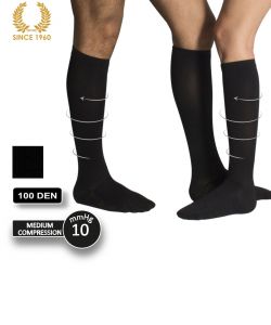 opaque support knee high socks factor 10 -100 den