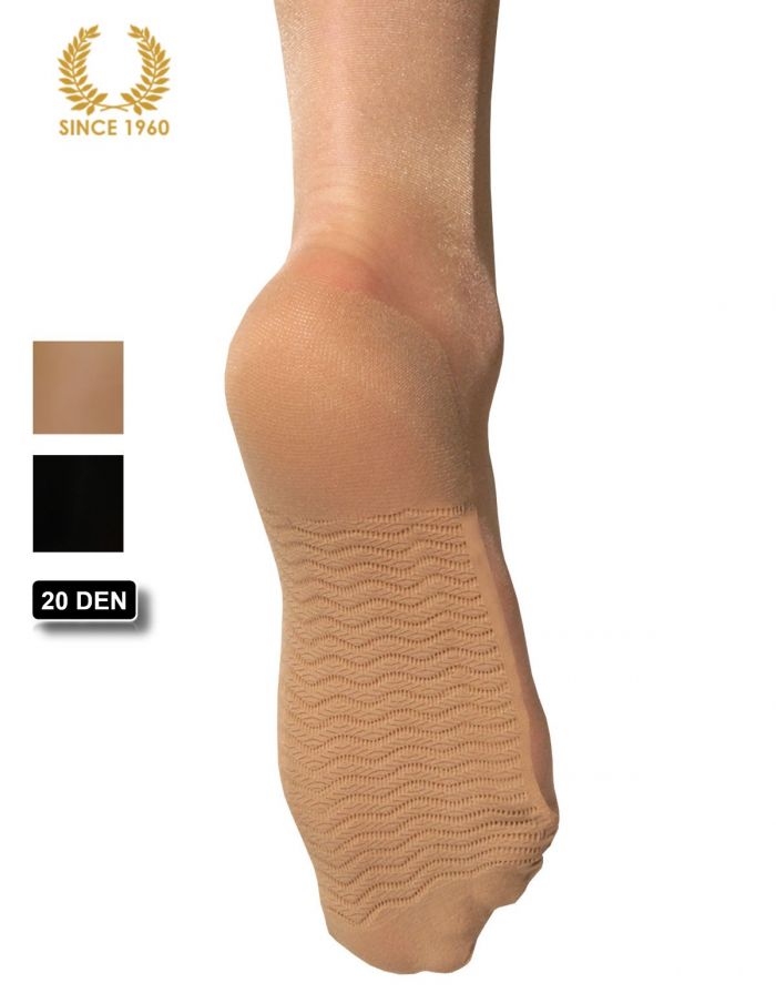 Calzitaly 6 X Knee High With Comfort Sole In Microfiber-20 Den Sole  Support Hosiery | Pantyhose Library