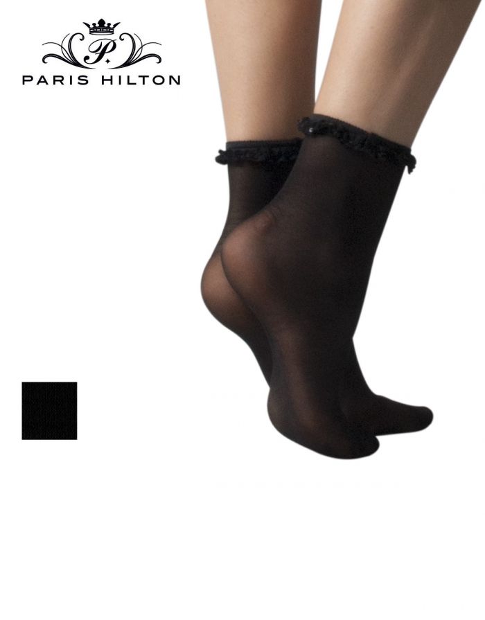 Paris Hilton Paris Hilton Calzino 20 Lungo Con Balza Paillettes Back  Hosiery Collection 2017 | Pantyhose Library