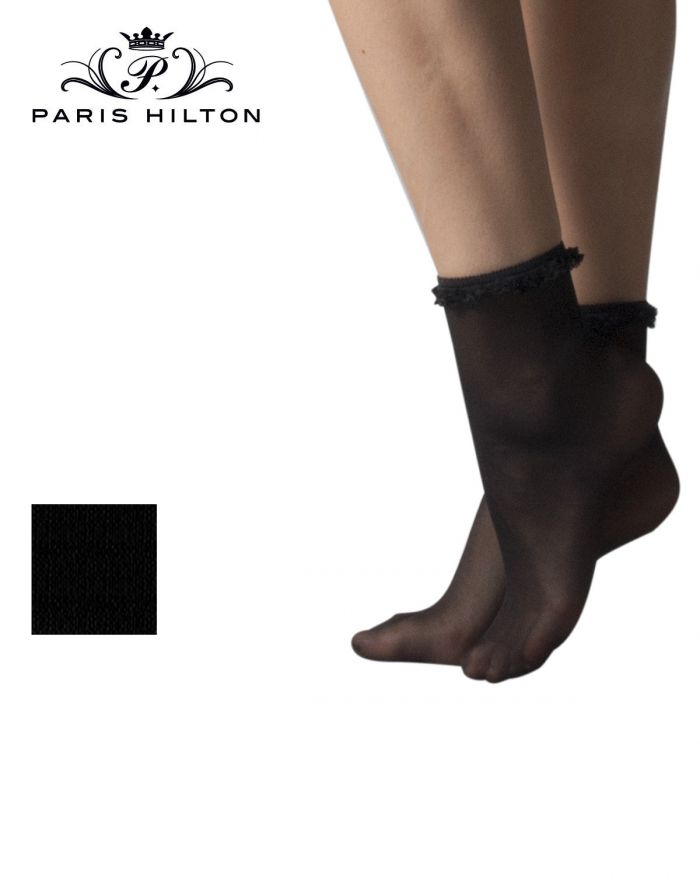 Paris Hilton Paris Hilton Calzino 20 Lungo Con Balza Paillettes  Hosiery Collection 2017 | Pantyhose Library