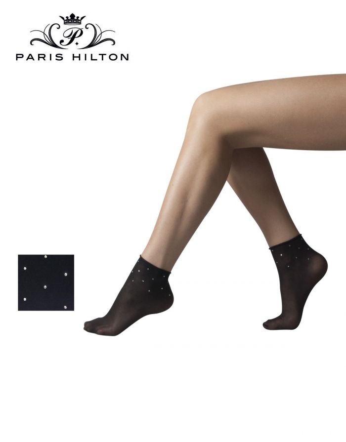 Paris Hilton Paris Hilton Calzino 20 Lungo Strass Side  Hosiery Collection 2017 | Pantyhose Library