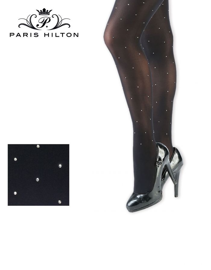Paris Hilton Paris Hilton Collant 40 Den Coprente Strass Allover  Hosiery Collection 2017 | Pantyhose Library