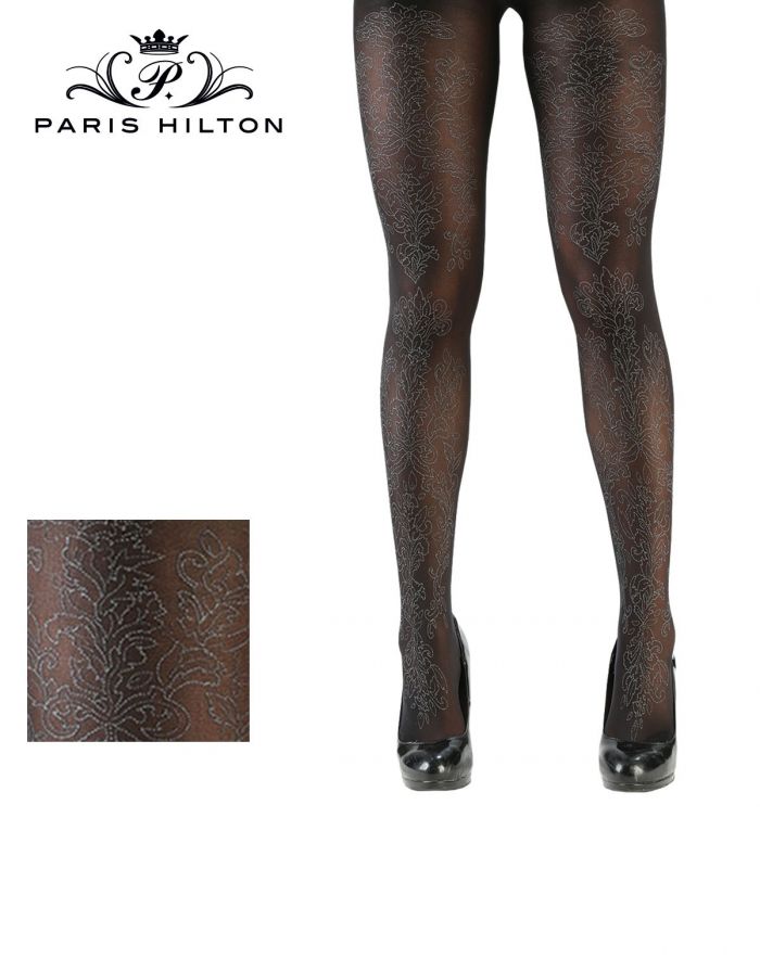 Paris Hilton Paris Hilton Collant 40 Den Floreale Brillante Front  Hosiery Collection 2017 | Pantyhose Library