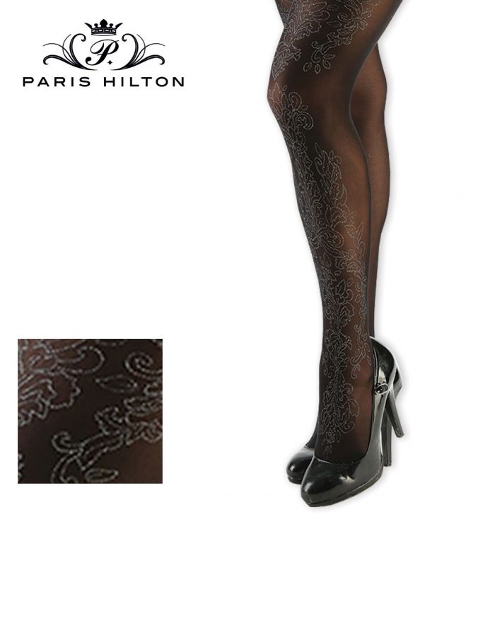 Paris Hilton Paris Hilton Collant 40 Den Floreale Brillante  Hosiery Collection 2017 | Pantyhose Library