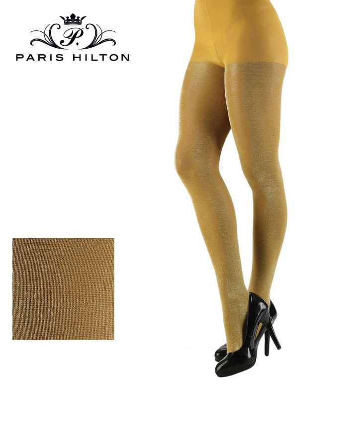 Paris Hilton Paris Hilton Collant 60 Den Lurex Front  Hosiery Collection 2017 | Pantyhose Library