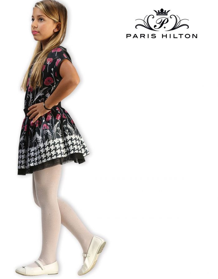 Paris Hilton Paris Hilton Collant Bimba Cotone Strass Allover White  Hosiery Collection 2017 | Pantyhose Library