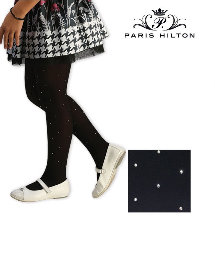 Paris Hilton Paris Hilton Collant Bimba Cotone Strass Allover  Hosiery Collection 2017 | Pantyhose Library