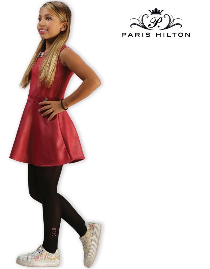 Paris Hilton Paris Hilton Collant Bimba Logo Pink Detail  Hosiery Collection 2017 | Pantyhose Library