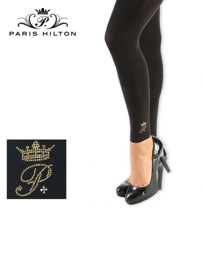Paris Hilton Paris Hilton Leggings 80 Logo In Caviglia  Hosiery Collection 2017 | Pantyhose Library