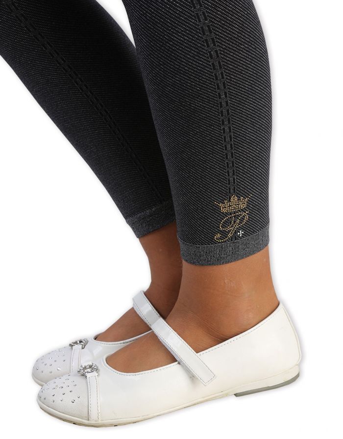 Paris Hilton Paris Hilton Leggings Bimba Jeans Logo Deail  Hosiery Collection 2017 | Pantyhose Library