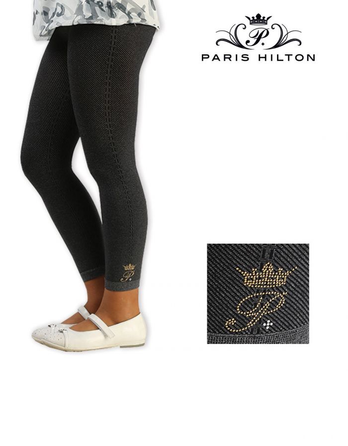Paris Hilton Paris Hilton Leggings Bimba Jeans Logo  Hosiery Collection 2017 | Pantyhose Library