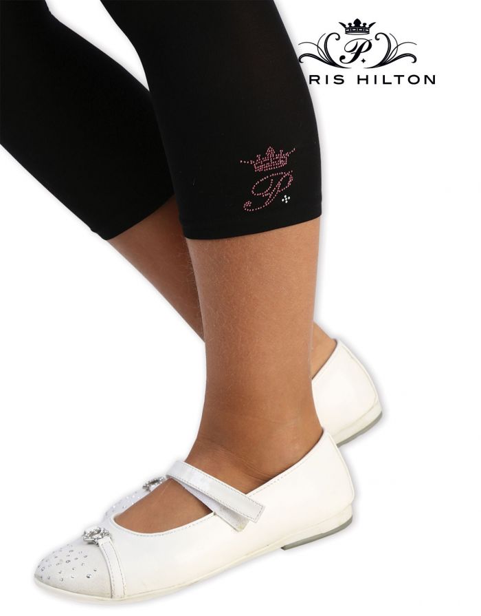 Paris Hilton Paris Hilton Leggings Capri Bimba Logo Detail  Hosiery Collection 2017 | Pantyhose Library