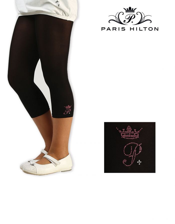 Paris Hilton Paris Hilton Leggings Capri Bimba Logo  Hosiery Collection 2017 | Pantyhose Library