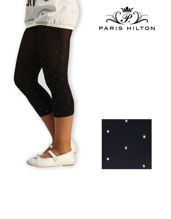 Paris Hilton Paris Hilton Leggings Capri Bimba Strass Allover  Hosiery Collection 2017 | Pantyhose Library
