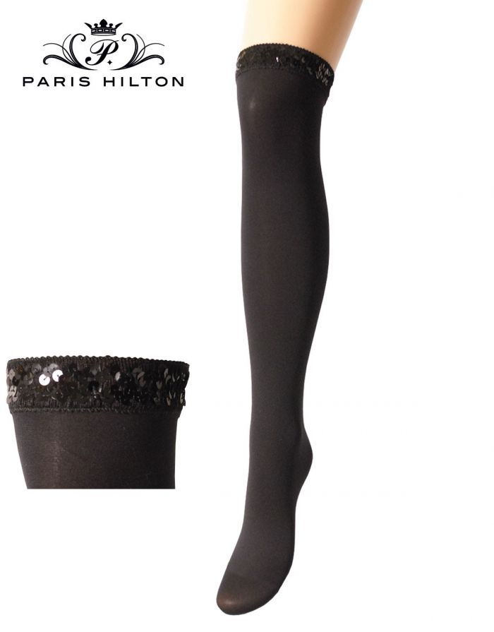 Paris Hilton Paris Hilton Parigina Nera Paillettes-40 Den Detail  Hosiery Collection 2017 | Pantyhose Library