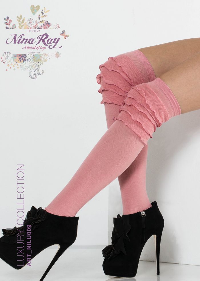Nina Ray Cotton Volant Over Knee Highs  Luxury Hosiery | Pantyhose Library