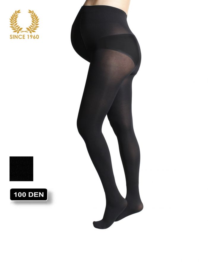Calzitaly Opaque Maternity Tights -100 Den  Maternity Tights 2017 | Pantyhose Library