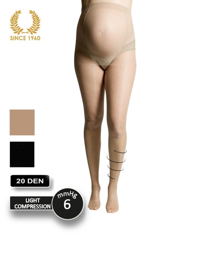 Calzitaly Sheer Maternity Tights With Leg Support -20 Den Nude  Maternity Tights 2017 | Pantyhose Library