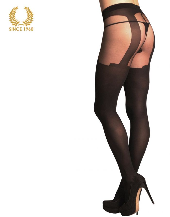 Calzitaly Mock Suspender Tights 20-40 Den Back  Fashion Tights 2017 | Pantyhose Library