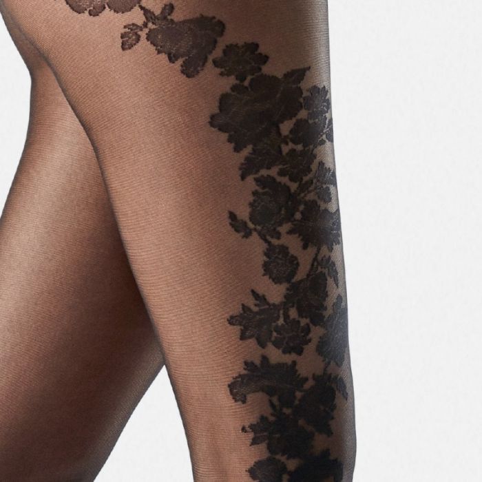 Aubade Flower-tights (1)  Hosiery Collection 2017 | Pantyhose Library