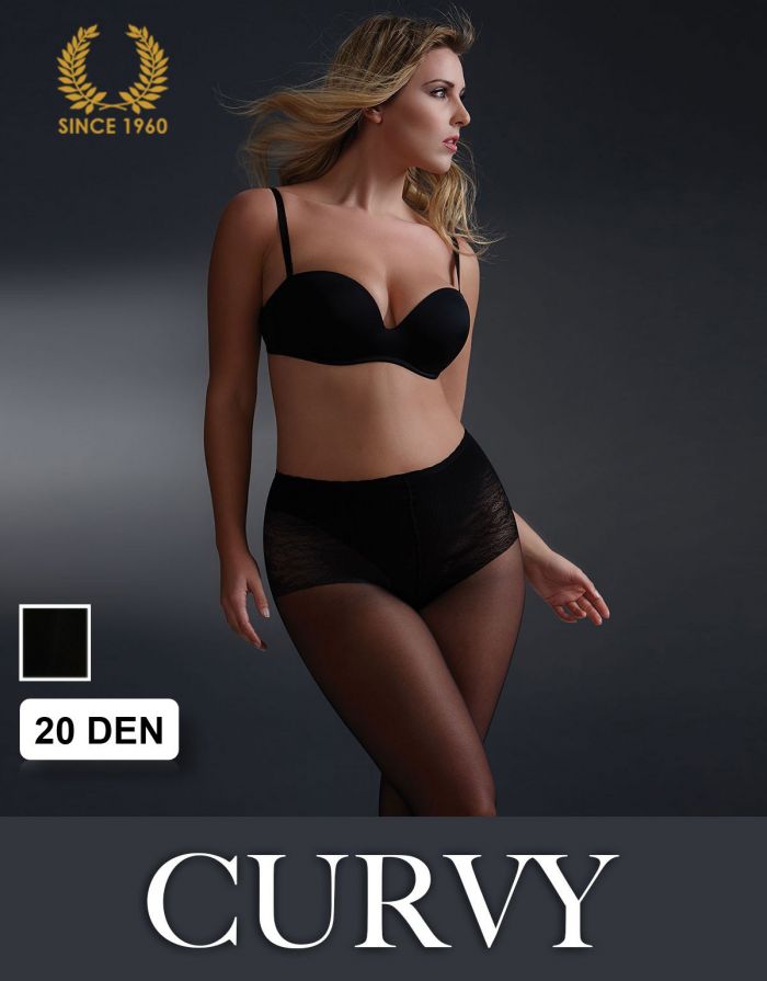 Calzitaly Plus Size Curvy Tights With Bikini Brief 20 Den  Curvy Collection 2017 | Pantyhose Library