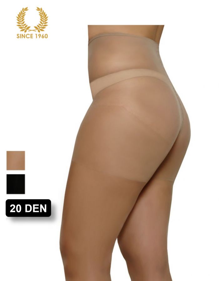 Calzitaly Sheer Plus Size Tights - Curvy  20 Den Detail 2  Curvy Collection 2017 | Pantyhose Library