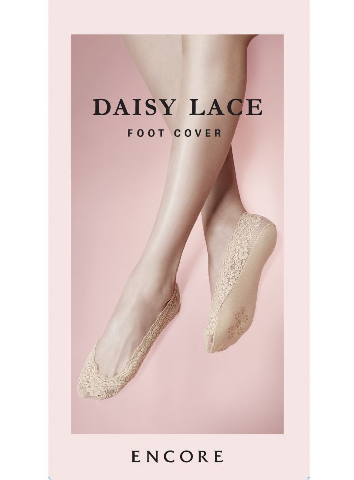 Encore Daisy Lace Foot Cover  Hosiery 2017 | Pantyhose Library