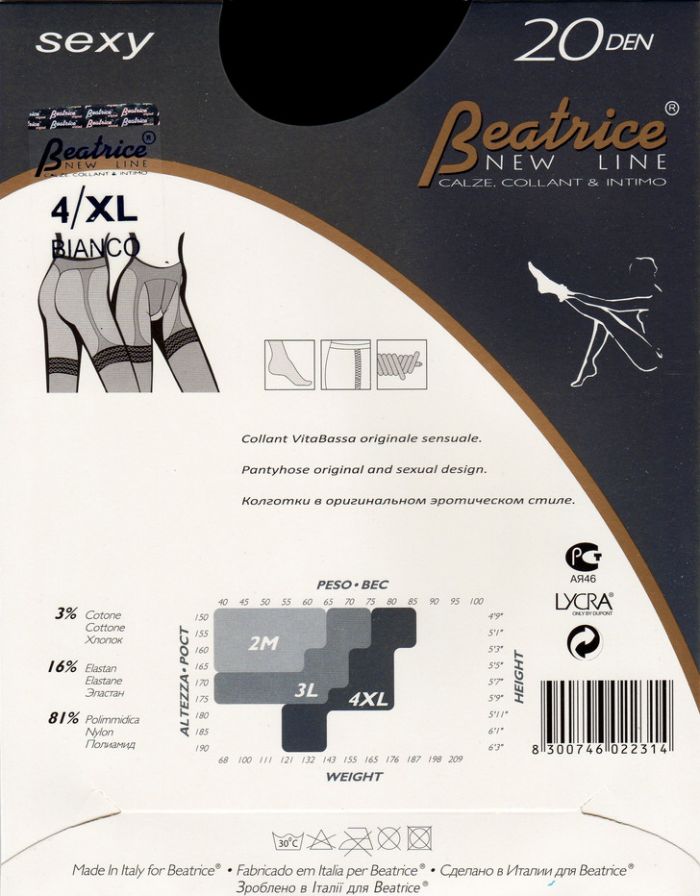 Beatrice Sexy20 Back  Hosiery Packs 2017 | Pantyhose Library