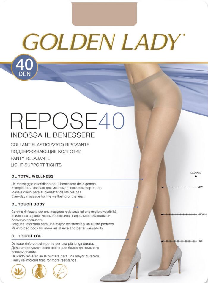 Golden Lady Repose_40  Hosiery Packs 2017 | Pantyhose Library