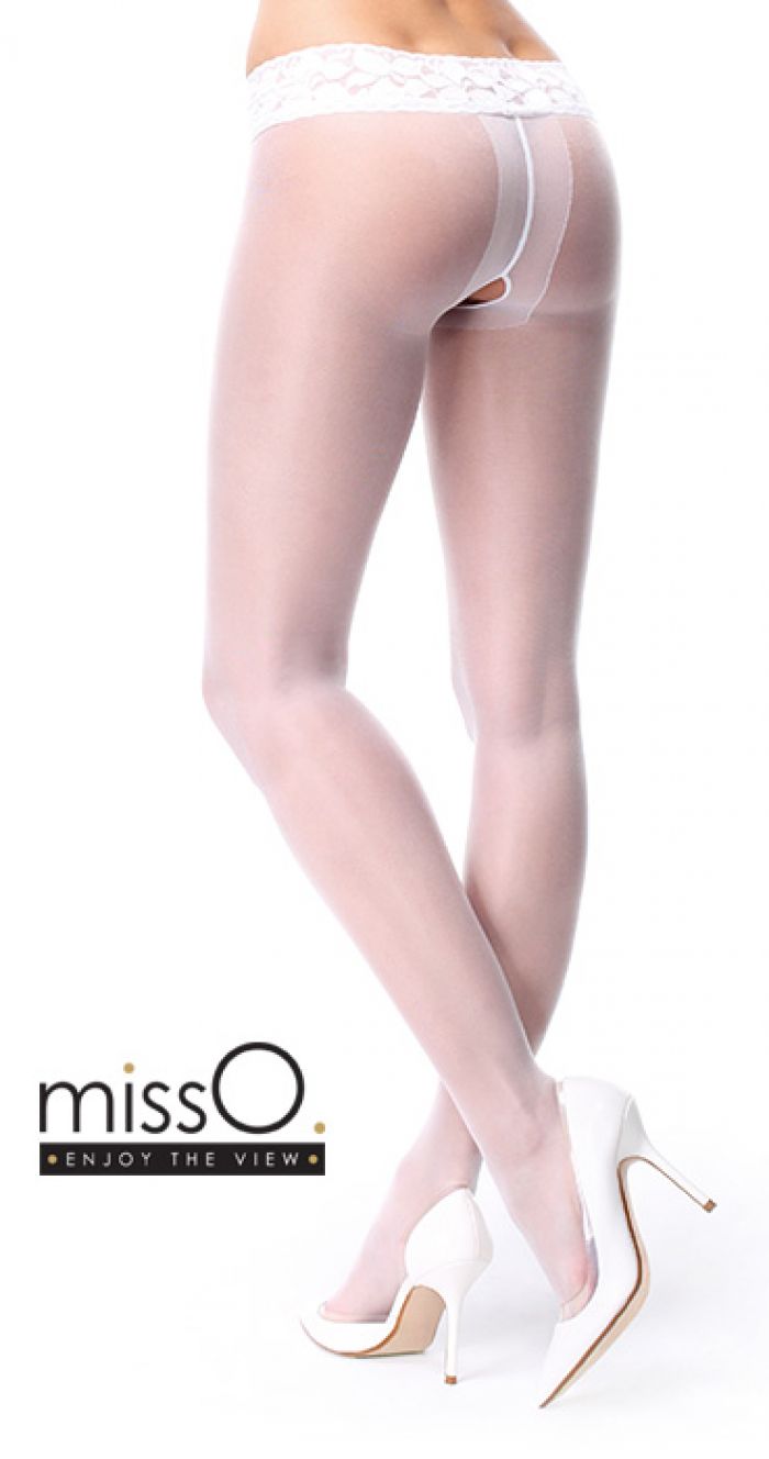MissO Misso-p105-white2z  Hosiery Collection | Pantyhose Library