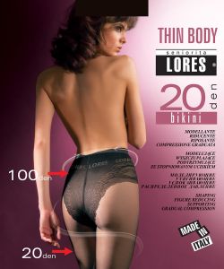 Thin body20 den Bikini - Gradual Compression
