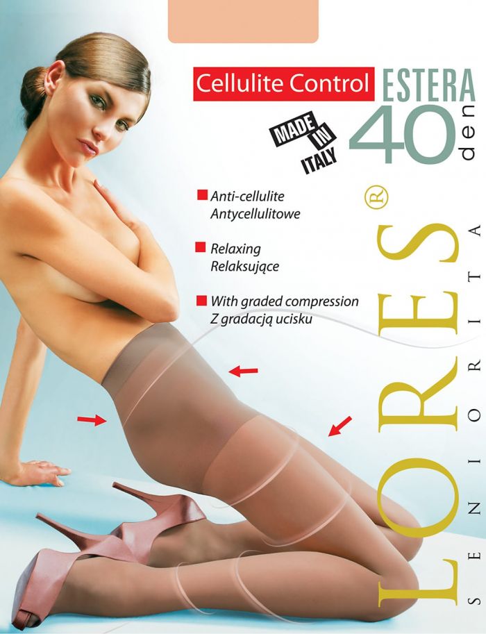 Seniorita Lores Cellulite Control Estera 40 Den  Shaping Hosiery 2017 | Pantyhose Library