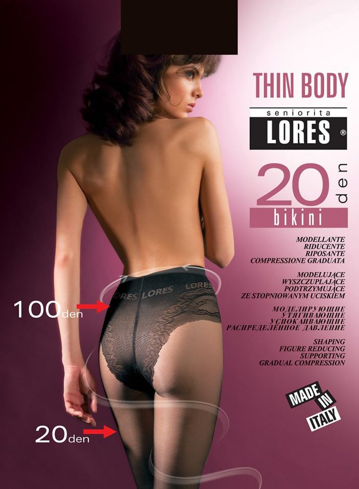 Seniorita Lores Thin Body20 Den Bikini - Gradual Compression  Shaping Hosiery 2017 | Pantyhose Library