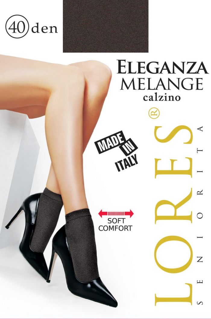 Seniorita Lores Eleganza Melange 40 Den Microfibra Socks  Knee Over Knee and Socks | Pantyhose Library