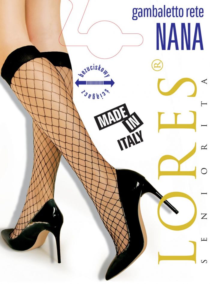 Seniorita Lores Nana Rete  Knee Over Knee and Socks | Pantyhose Library