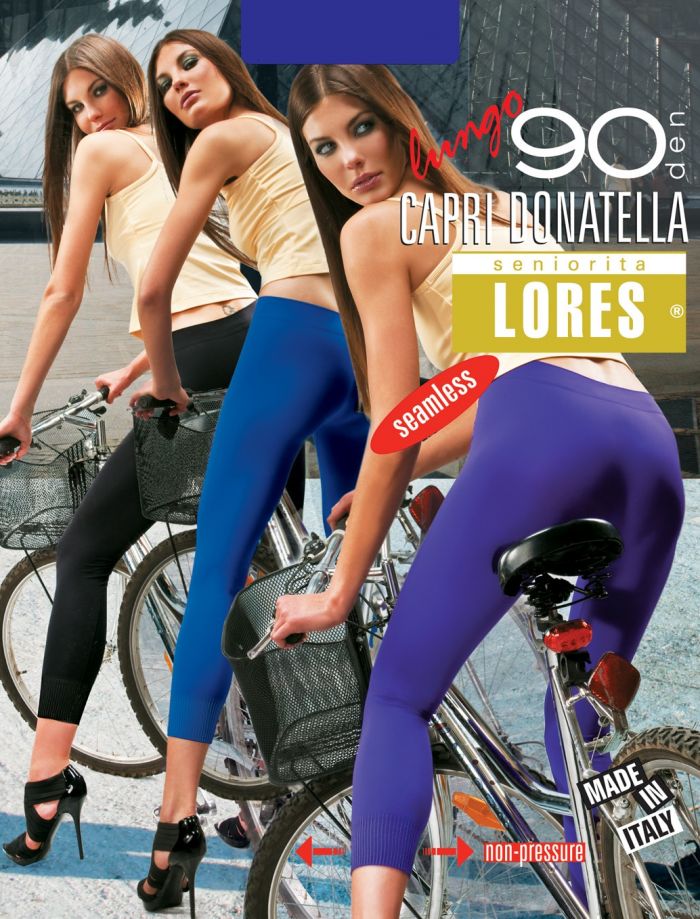 Seniorita Lores Capri Donatella 90 Den Microfibra 3d  Leggings 2017 | Pantyhose Library