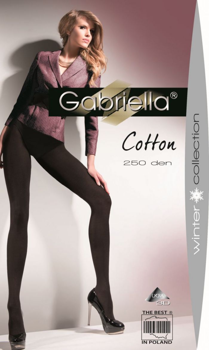 Gabriella Gabriella-cotton-250-nero-2--2  Solid Colour Tights 2017 | Pantyhose Library