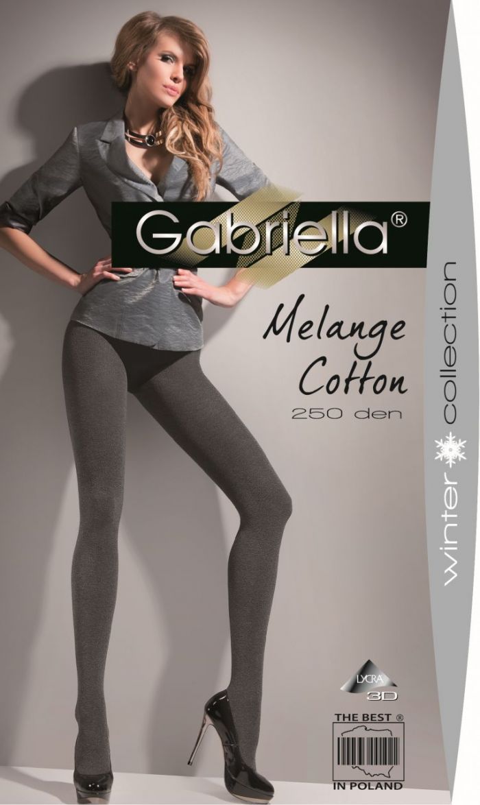 Gabriella Gabriella-melange-cotton-melange-2--2  Solid Colour Tights 2017 | Pantyhose Library